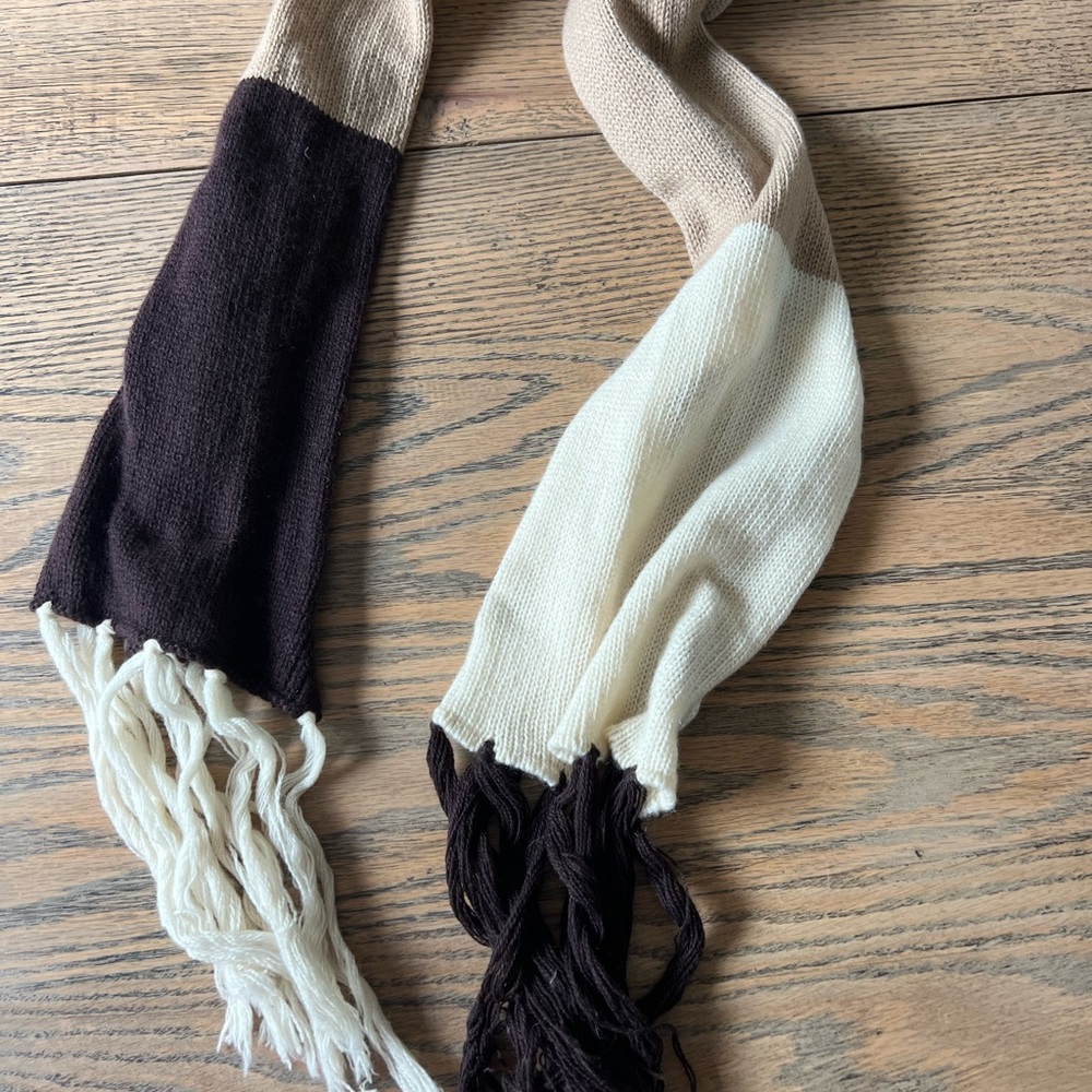 Color Block Cashmere Scarf